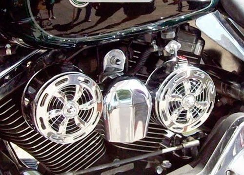 SD-320 Love Jugs Slots Chrome Engine Cooling System for Harley Motorcycles