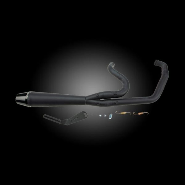 Sawicki 930-01203 Black 2-Into-1 Full Exhaust for 2018-Newer M8 Softail Models