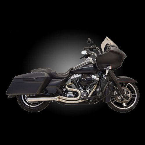 Bassani 1F12SS Road Rage lll Mid-Length Stainless 2-Into-1 Exhaust for 2007-2016 Touring