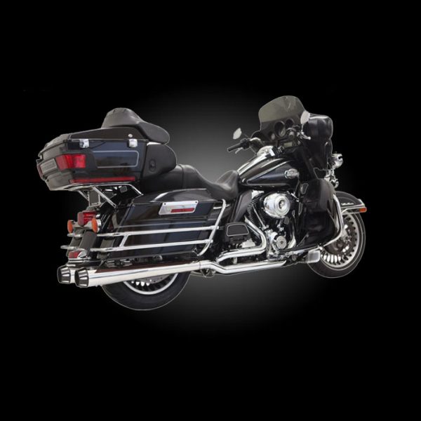 Bassani 1F66R Chrome True Dual Down Under System for 2009-2016 Touring Models