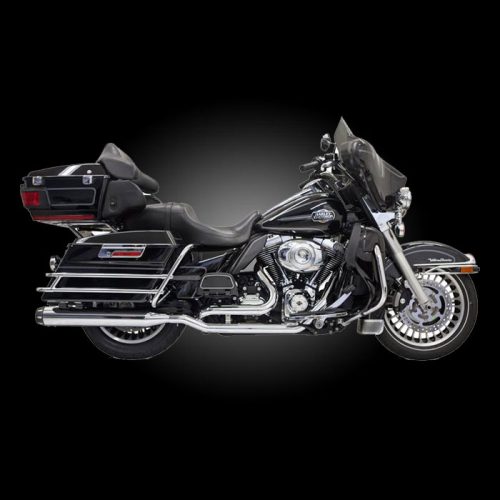 Bassani 1F76R Chrome True Dual Down Under System for 2009-2016 Touring Models