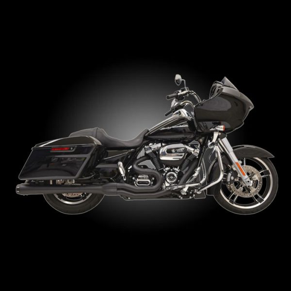 Bassani 1F51RB Road Rage B4 2-Into-1 Black Exhaust for 2017-Newer Touring