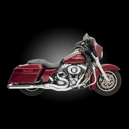 Bassani FLH-777 Road Rage ll B1 Power 2-Into-1 Chrome Exhaust for 1995-2016 Touring
