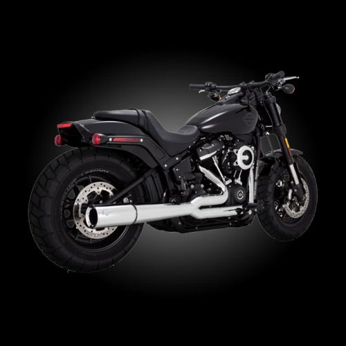 Vance & Hines 17387 Pro Pipe 2-Into-1 Chrome Exhaust for 2018-Newer Softails