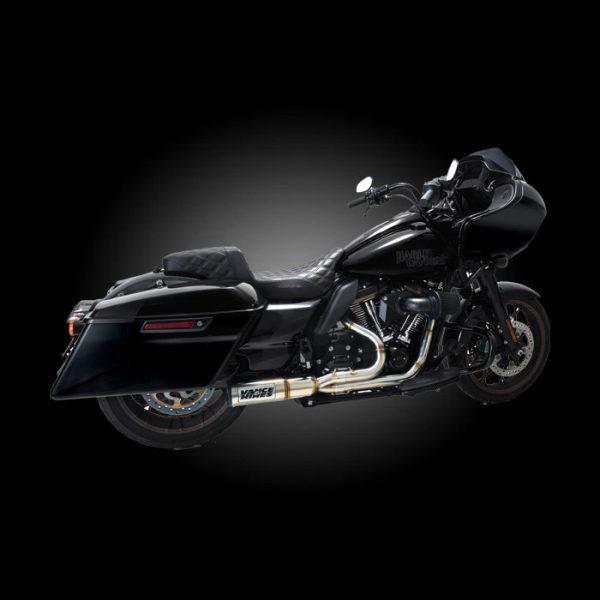 Vance & Hines 27321 Hi-Output RR Brushed Exhaust for 2017-Newer Touring